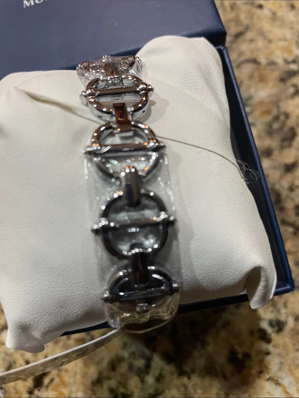 Montres Prestige Women's Silver Link Bracelet Watch - Silver